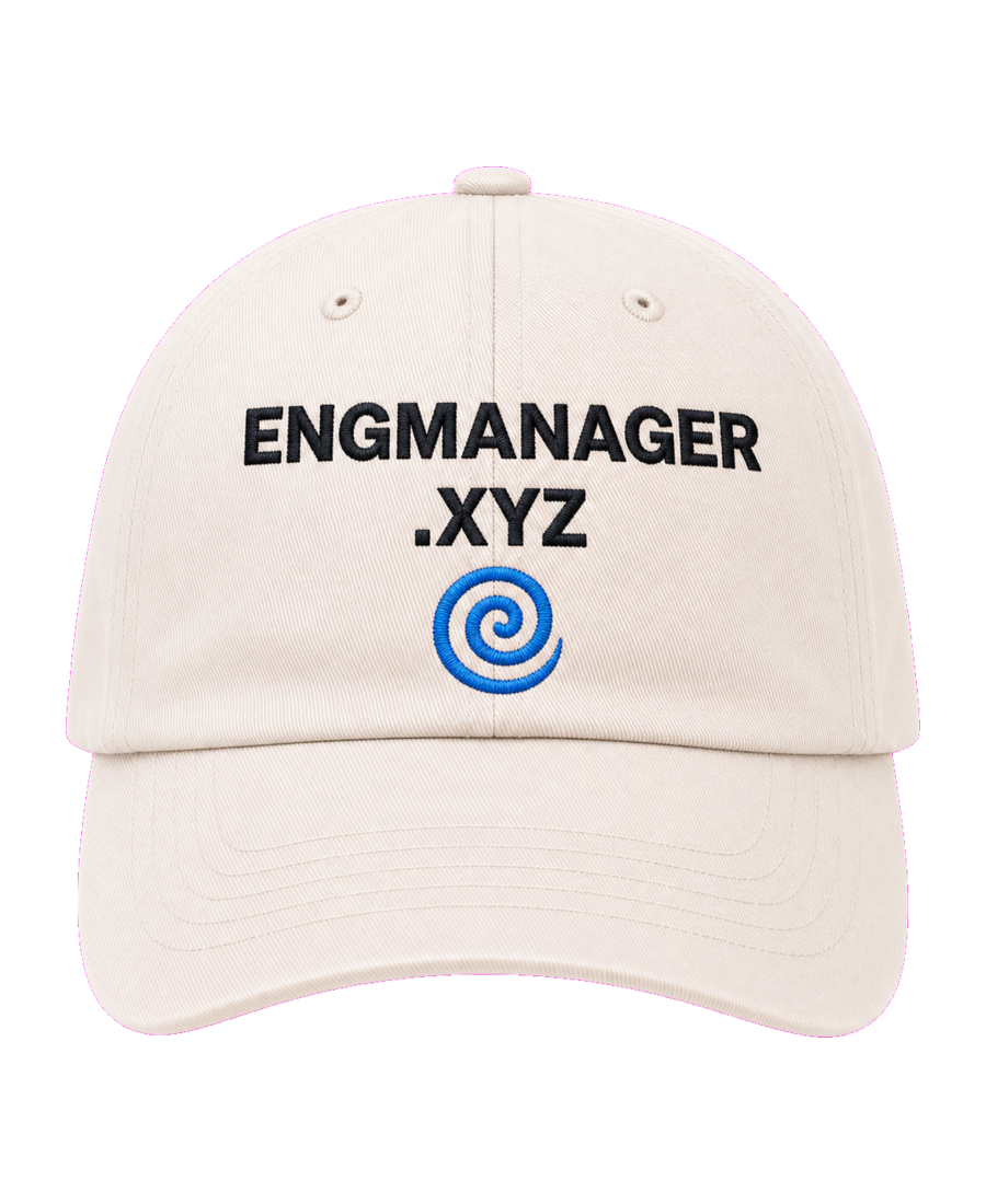 ENGMANAGER.XYZ 🌀 embroidered dad cap front view